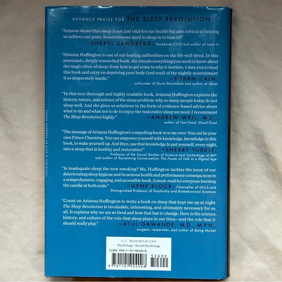 🟢 The Sleep Revolution by Arianna Huffington | Self-Help | Hardcover Book - Picture 3 of 12